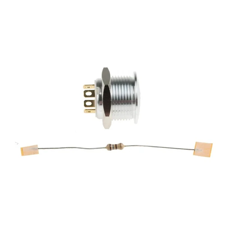 RS PRO Illuminated Push Button Switch Momentary Panel Mount SPST Red LED IP67 36V DC 175-8514