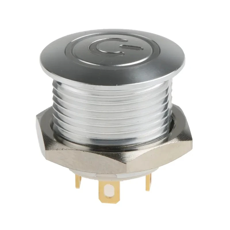 RS PRO Illuminated Push Button Switch Momentary Panel Mount SPST Red LED IP67 36V DC 175-8514