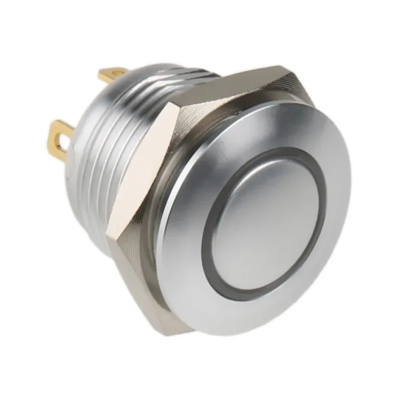 RS PRO Illuminated Momentary Push Button Switch SPST Red LED IP67 Panel Mount 16 mm Cutout 36 V dc 2A 175-8516