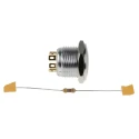 RS PRO Illuminated Momentary Push Button Switch SPST Red LED IP67 Panel Mount 16 mm Cutout 36 V dc 2A 175-8516