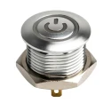 RS PRO Illuminated Momentary Panel Push Button Switch 16 mm Cutout SPST Blue LED IP67 36 V dc 175-8731