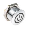 RS PRO Illuminated Momentary Push Button Switch Panel Mount 16 mm Cutout SPST Blue LED IP67 36V dc 175-8735