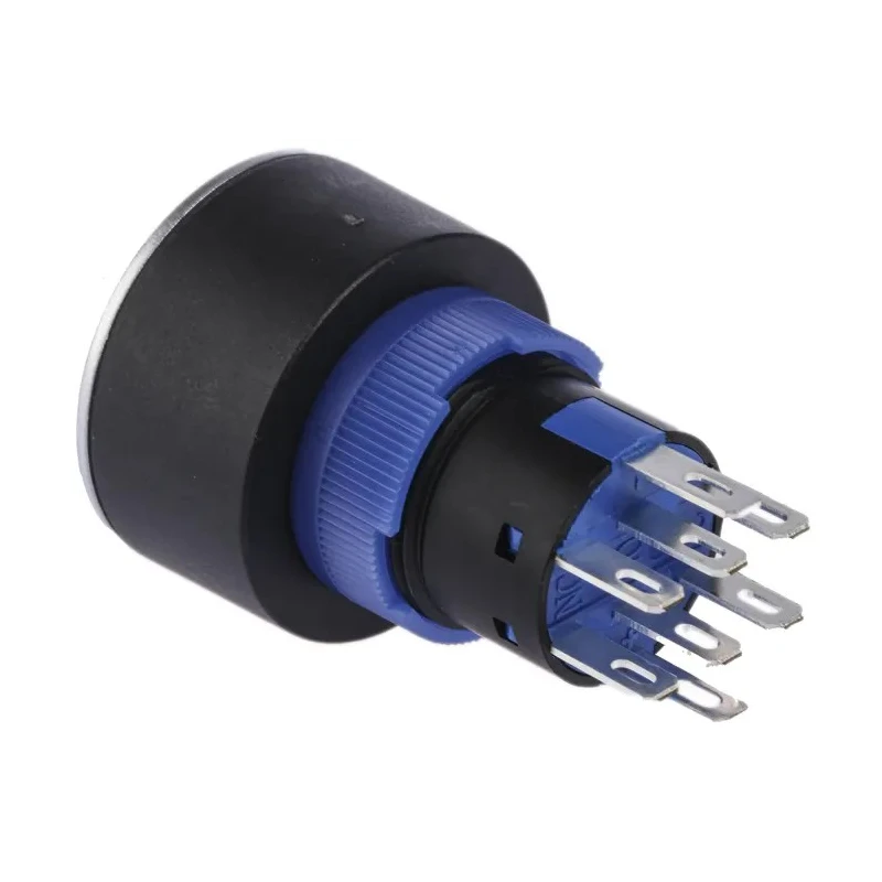 RS PRO Illuminated Push Button Switch Momentary Panel Mount DPDT Green LED IP65 22.2 mm Cutout 250V 3, 5A 175-8921