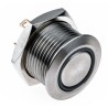 RS PRO Illuminated Momentary Push Button Switch, Panel Mount, 16 mm Cutout, SPST, Green LED, IP67, 36 V dc 175-9144