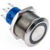 RS PRO Illuminated Panel Mount Push Button Switch Momentary DPDT White LED IP67 250V AC 175-9230