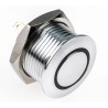 RS PRO Illuminated Momentary Push Button Switch Panel Mount 16 mm Cutout SPST Red LED IP67 36 V dc 175-9354