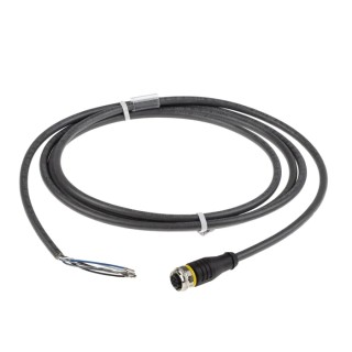 Turck Female 5 Way M12 Straight to Unterminated Sensor Actuator Cable 2 m RKS4.5T-2/TXL