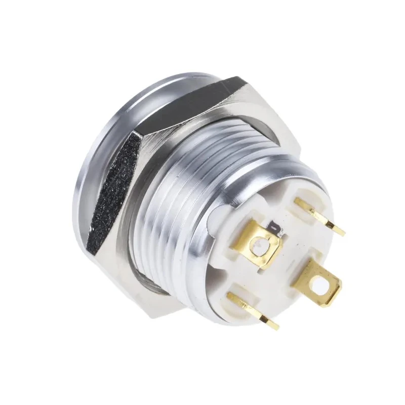 RS PRO Illuminated Momentary Push Button Switch, Panel Mount, 16 mm Cutout, SPST, Blue LED, IP67, 36 V DC 175-9493