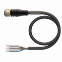 Turck Female 5 Way M12 Straight to Unterminated Sensor Actuator Cable 2 m RKS4.5T-2/TXL