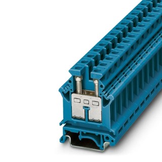 Phoenix Contact Feed Through Terminal Block Blue 0.5 mm² - 16 mm², 1-Level, Screw, 800 V, 76 A, UK 16 BU Series 3006098
