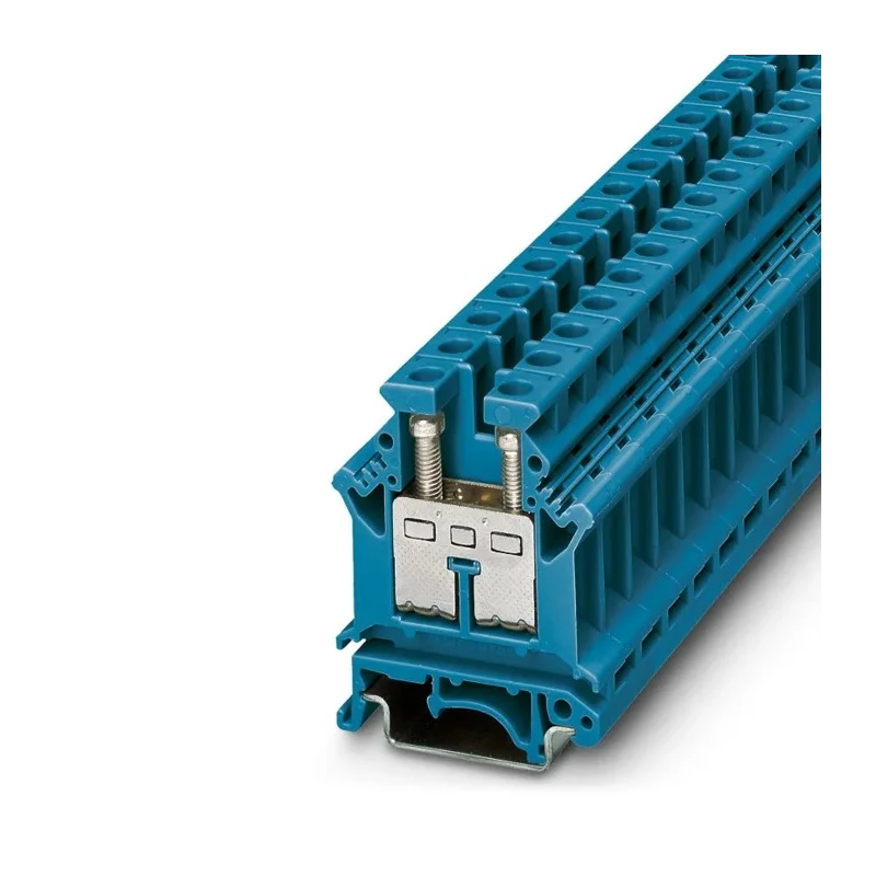 Phoenix Contact Feed Through Terminal Block Blue 0.5 mm² - 16 mm², 1-Level, Screw, 800 V, 76 A, UK 16 BU Series 3006098
