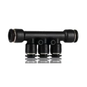 RS PRO Pneumatic Manifold Universal Short 3 Outlet Push-in Manifold 8 mm Inlet 6 mm Outlet 176-1838