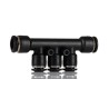 RS PRO Pneumatic Manifold Universal Short 3 Outlet Push-in Manifold 8 mm Inlet 6 mm Outlet 176-1838
