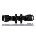 RS PRO Universal Short 3 Outlet Push-in Manifold Push-in 10 mm Inlet 8 mm Outlet 78mm Length 80°C Max Operating 176-1840