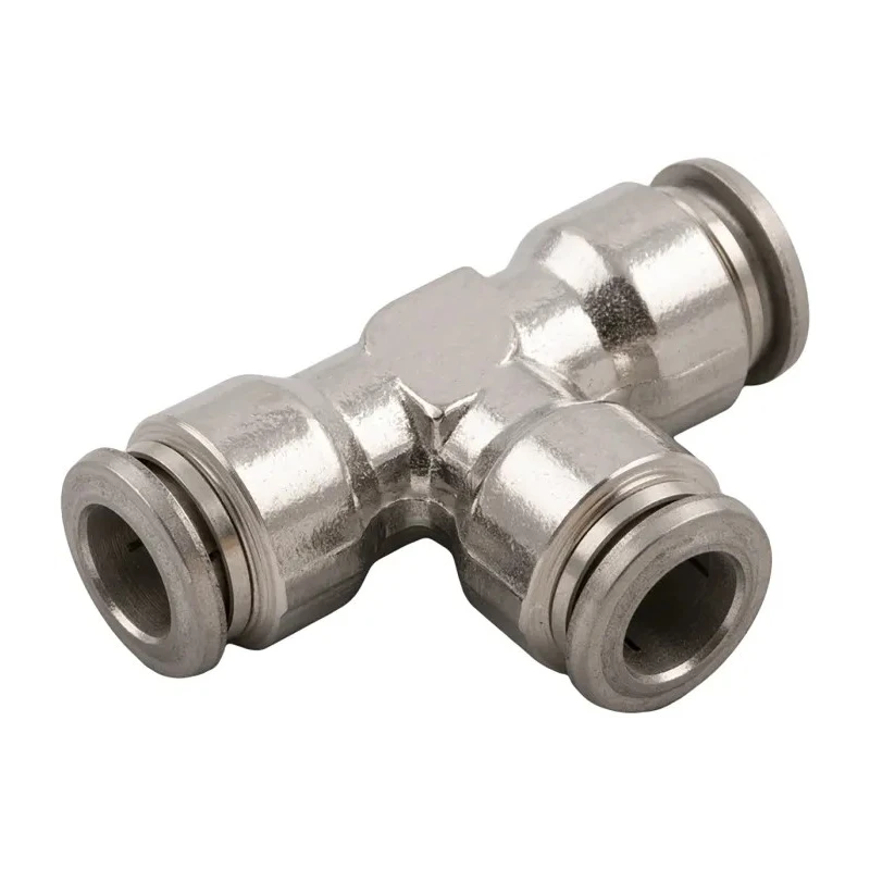 RS PRO Stainless Steel Pneumatic Function Fitting Push-in Connection 6 mm AISI 316L Nickel Finish 176-2176