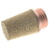RS PRO Brass Pneumatic Silencer 10 bar Threaded G 3/8 in 87dB Noise Reduction 34.5mm Length 176-2275
