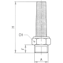 RS PRO Brass Pneumatic Silencer 12 bar Threaded G 176-2284
