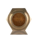 RS PRO Brass Pneumatic Silencer 3/8 in Threaded G Male 12 bar Pressure Noise Reduction 85dB 19mm Length 176-2281