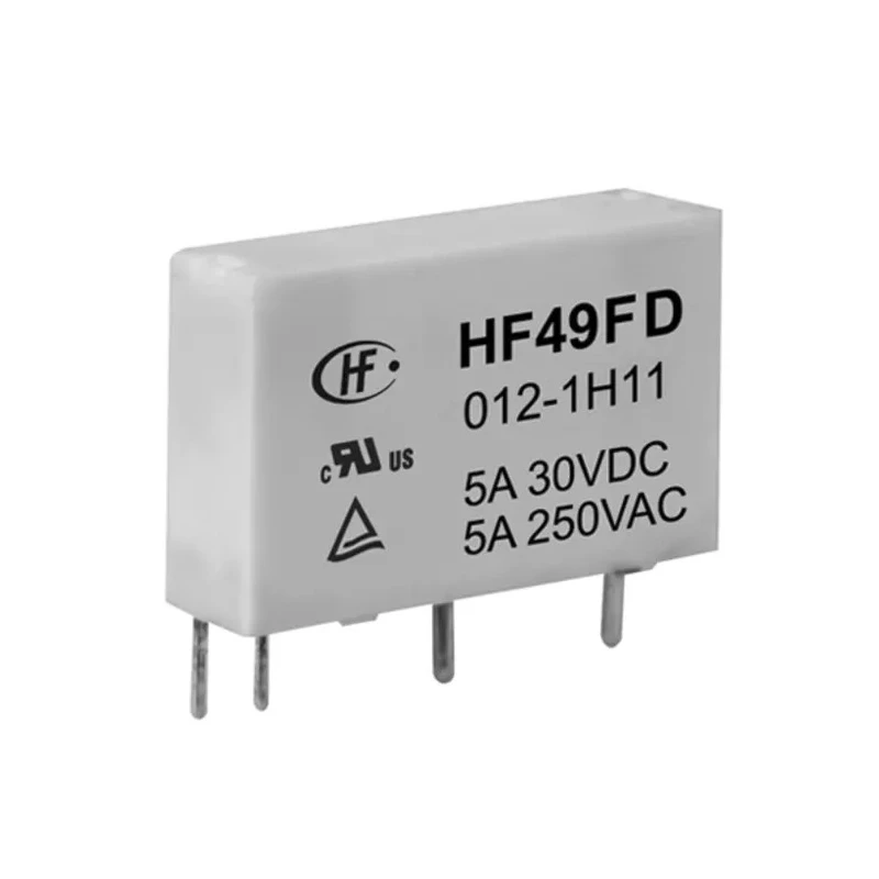 Hongfa Europe GMBH PCB Power Relay, 5V DC Coil, 5A Switching Current, Silver Alloy Contacts, SPST HF49FD/005-1H11TF