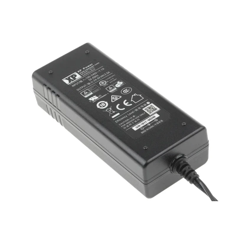 XP Power 24V DC 45W Regulated AC-DC Adapter with IEC 320 C8 Plug AKM45US24