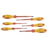 Knipex Phillips, Slotted Insulated Screwdriver Set 6-Piece 1000V Tested VDE Certified 00 20 12 V02