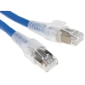 Belden Shielded Screened Cat6a Ethernet Cable Low Smoke Zero Halogen Jacket Blue, 3 m, 72V DC Voltage CAE4106003M