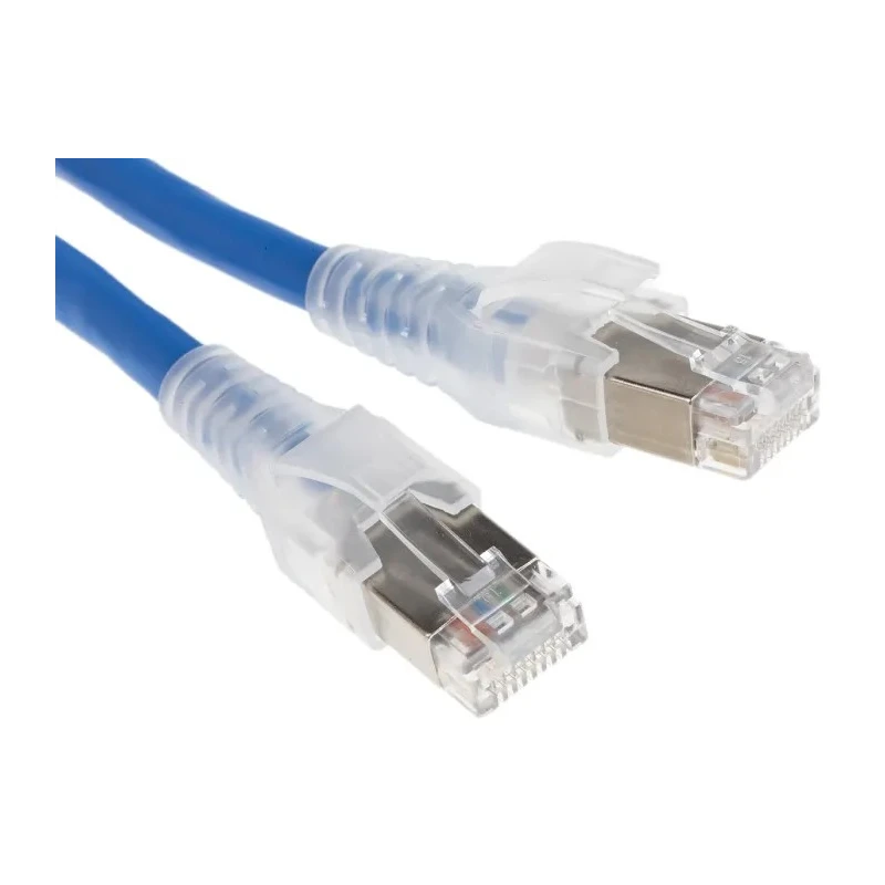 Belden Shielded Screened Cat6a Ethernet Cable Low Smoke Zero Halogen Jacket Blue, 3 m, 72V DC Voltage CAE4106003M