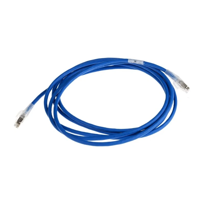 Belden Shielded Screened Cat6a Ethernet Cable Low Smoke Zero Halogen Jacket Blue, 3 m, 72V DC Voltage CAE4106003M