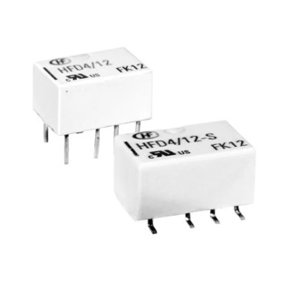 Hongfa Europe GMBH Surface Signal Relay 12V DC Coil 2A DPDT HFD4/12-S