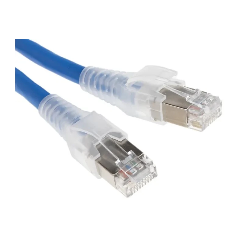 Belden Cat6 Shielded Screened Ethernet Cable Low Smoke Zero Halogen Jacket 2m Blue C6S4106002M