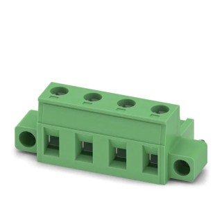 Phoenix Contact GMSTB 2.5/4-STF-7.62 Series Pluggable Terminal Block, 4-Contact, 7.62 mm Pitch, 1 Row, 12 A, 1 kV 1858785