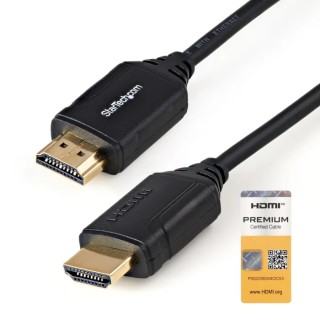 StarTech.com 500 mm 4K @ 60Hz HDMI Cable Male HDMI to Male HDMI HDMI 2.0 Black HDMM50CMP