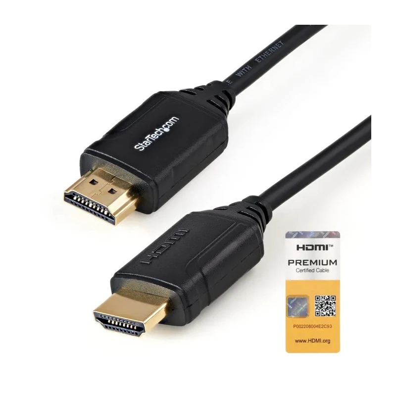 StarTech.com 500 mm 4K @ 60Hz HDMI Cable Male HDMI to Male HDMI HDMI 2.0 Black HDMM50CMP