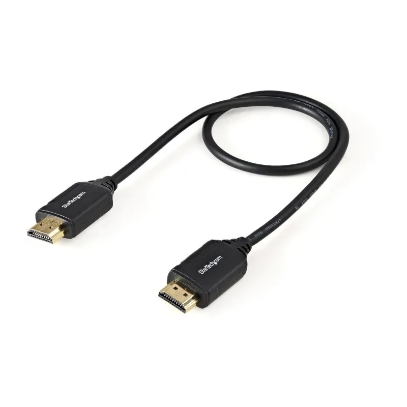 StarTech.com 500 mm 4K @ 60Hz HDMI Cable Male HDMI to Male HDMI HDMI 2.0 Black HDMM50CMP