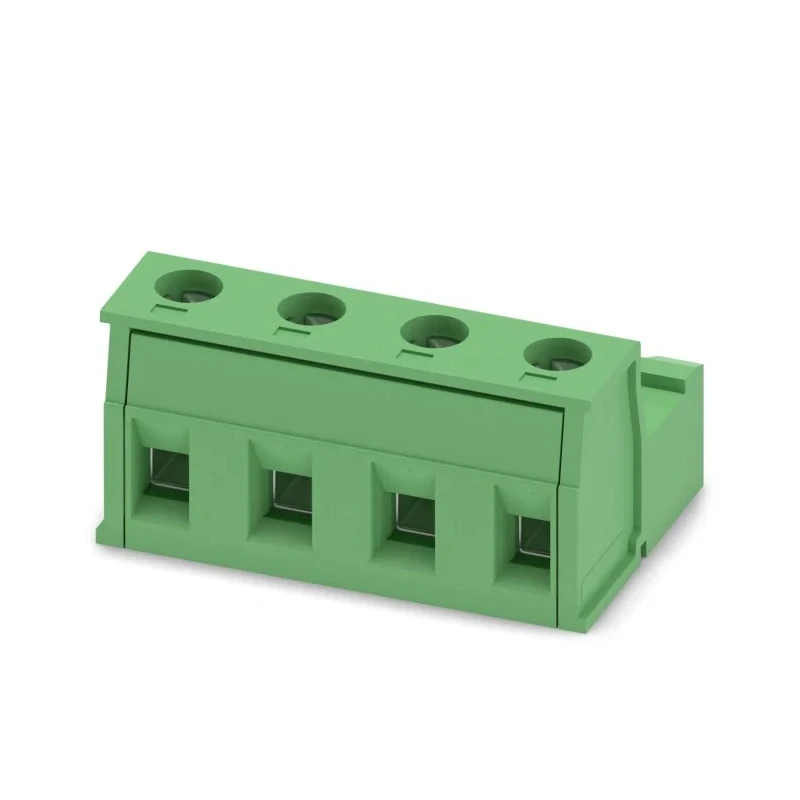 Phoenix Contact Pluggable Terminal Block 4-Contact 7.62 mm Pitch 12A Current Resistance Polyamide Housing 1828825