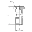 RS PRO Pneumatic Fitting Technopolymer Polyamide Threaded-to-Tube 20 bar Max Pressure Nickel Plated 176-1844