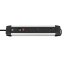 brennenstuhl Premium-Alu-Line FB 3 m 4 Socket Type G Extension Lead Kit 250V ac IP20 1391003644