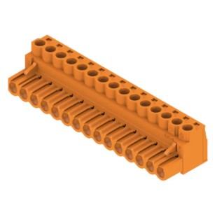 Weidmüller BL Series 15-Contact Pluggable Terminal Block, 5.08 mm Pitch, 1 Row, Right Angle, Screw Connection 1943710000