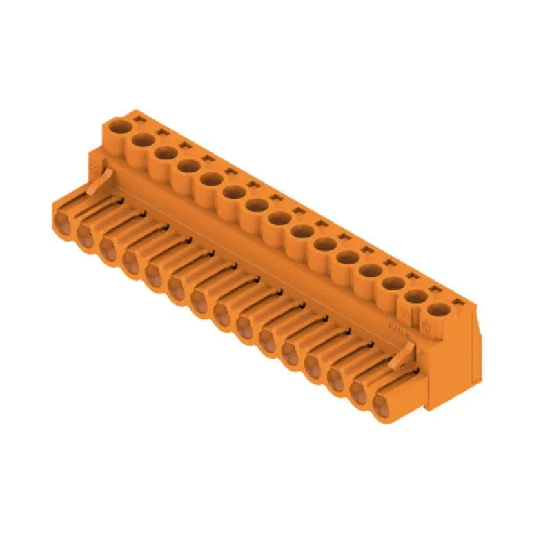 Weidmüller BL Series 15-Contact Pluggable Terminal Block, 5.08 mm Pitch, 1 Row, Right Angle, Screw Connection 1943710000