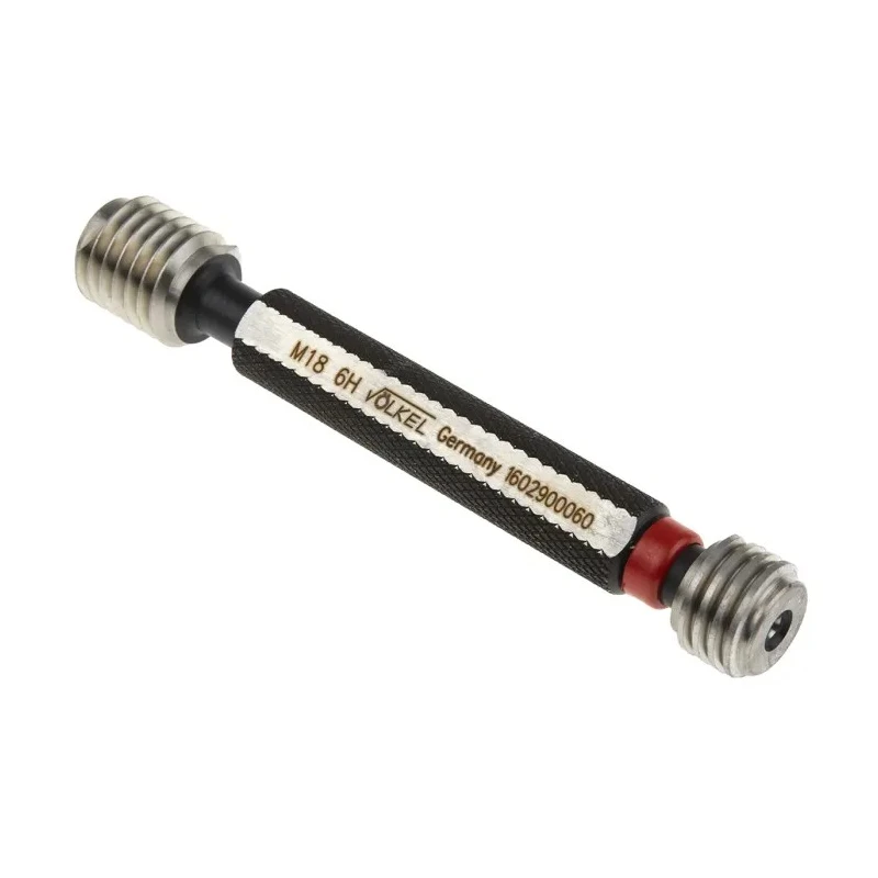 Volkel M18 x 2.5 Plug Thread Plug Gauge, 2.5 mm Pitch Diameter 16029