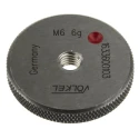 Volkel M6 x 1 Tapered Ring Gauge, 1 mm Pitch Diameter 6g Tolerance 16336