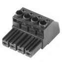 Weidmüller BVZ Series Pluggable Terminal Block, 4-Contact, 7.62 mm Pitch, 1 Row, 40A Current, 1kV Voltage, Copper 1929950000
