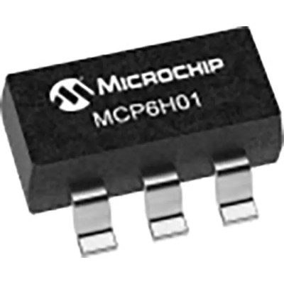 Microchip Operational Amplifier, SOT-23 5-Pin Surface Mount, 1.2 MHz Gain Bandwidth, 3.5V-16V Supply MCP6H01T-E/OT