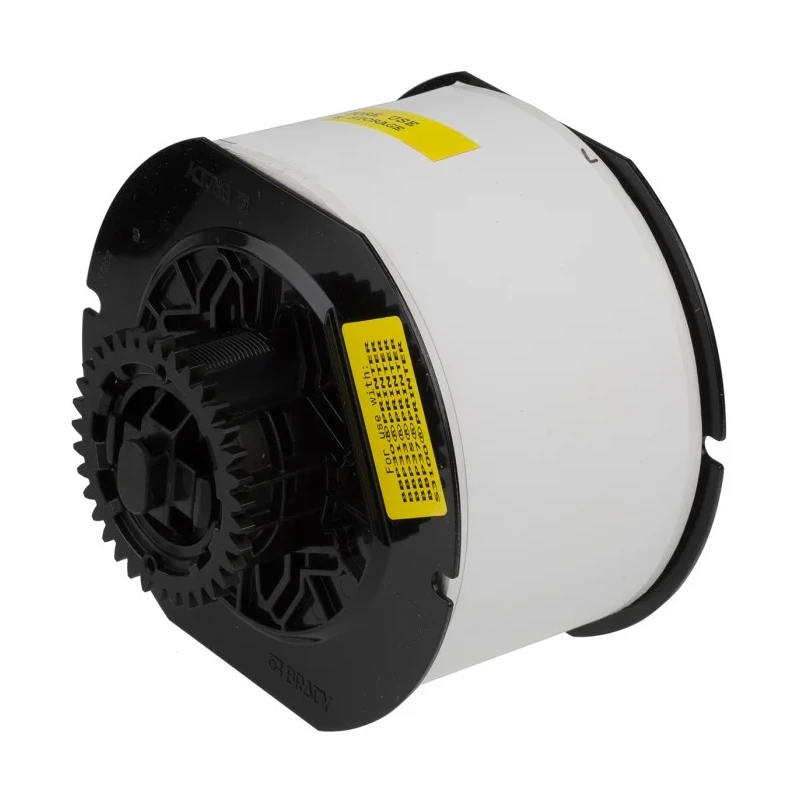 Brady White Label Roll, 57.5 mm Width, Permanent Acrylic Adhesive, Polyester Material, B30C-2250-855-WT