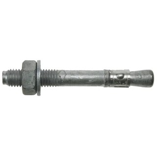 RS PRO Galvanised Through Bolt 16 mm Thread Size x 150 mm Length with 18 mm Drill Diameter 177-7064