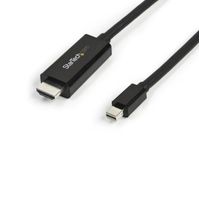 RS PRO 1 Port Mini DisplayPort to HDMI Adapter Cable 3 m Length 4K x 2K Resolution MDP2HDMM3MB