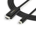 RS PRO 1 Port Mini DisplayPort to HDMI Adapter Cable 3 m Length 4K x 2K Resolution MDP2HDMM3MB