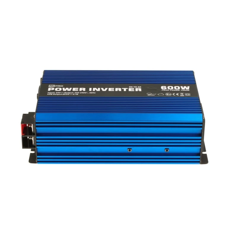 RS PRO Chassis 600W Power Inverter 24V Input 230V Output 90% Efficiency 5.22A 50,000h MTBF 179-3328