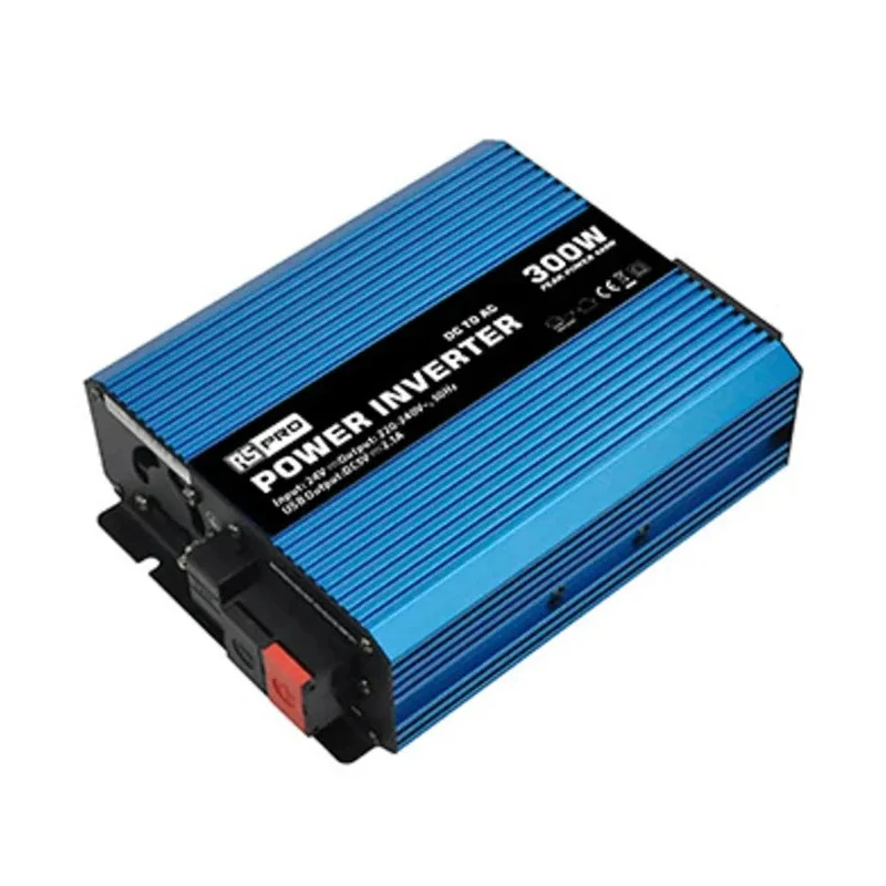 RS PRO Power Inverter Chassis Mount 300W 24V DC Input 230V AC Output 179-3326