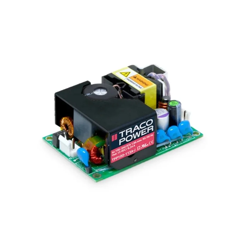 TRACOPOWER Switching Power Supply 12V DC 100W Chassis Mount Medical Approved TPP 100-112A-J